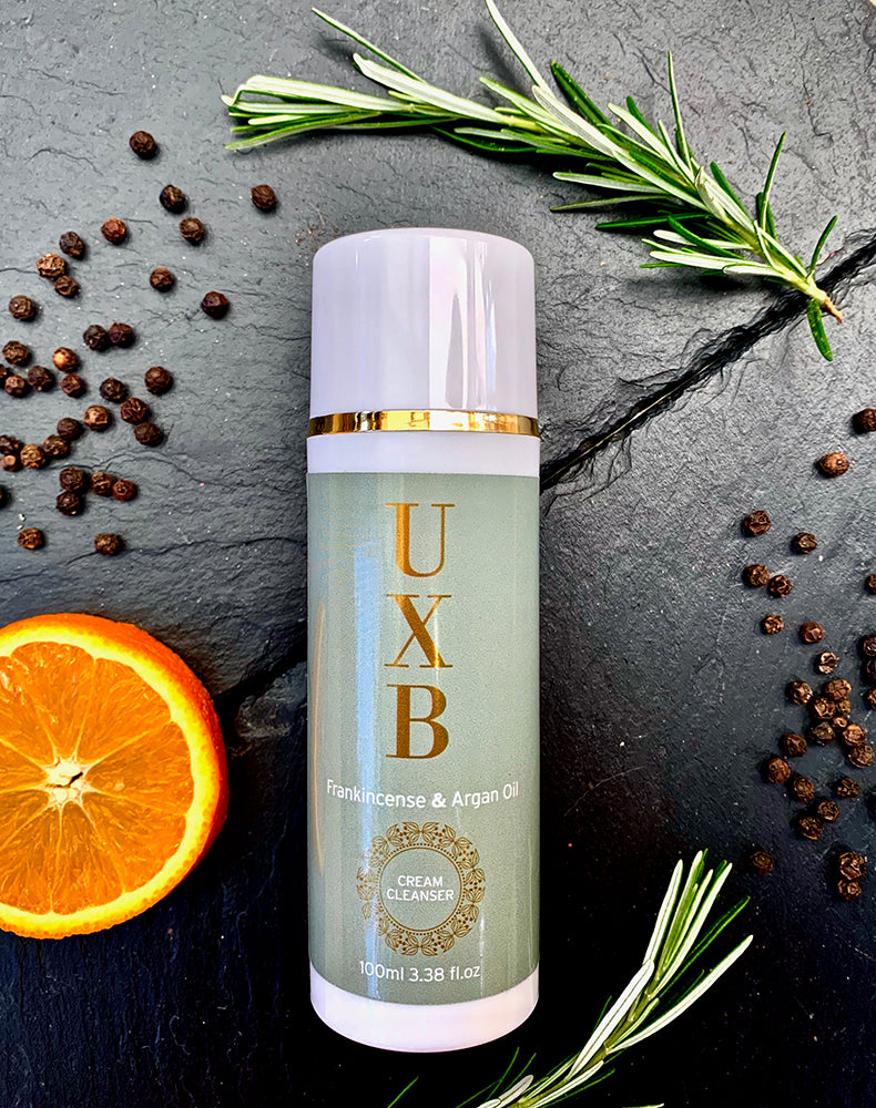 UXB Frankincense & Argan Oil Cream Cleanser - Our super-moisturising face wash for very dry skin - UXB natural Skincare
