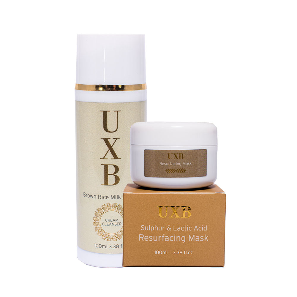 Home Facial Kit for Oily and Acne Prone Skin - UXB natural Skincare