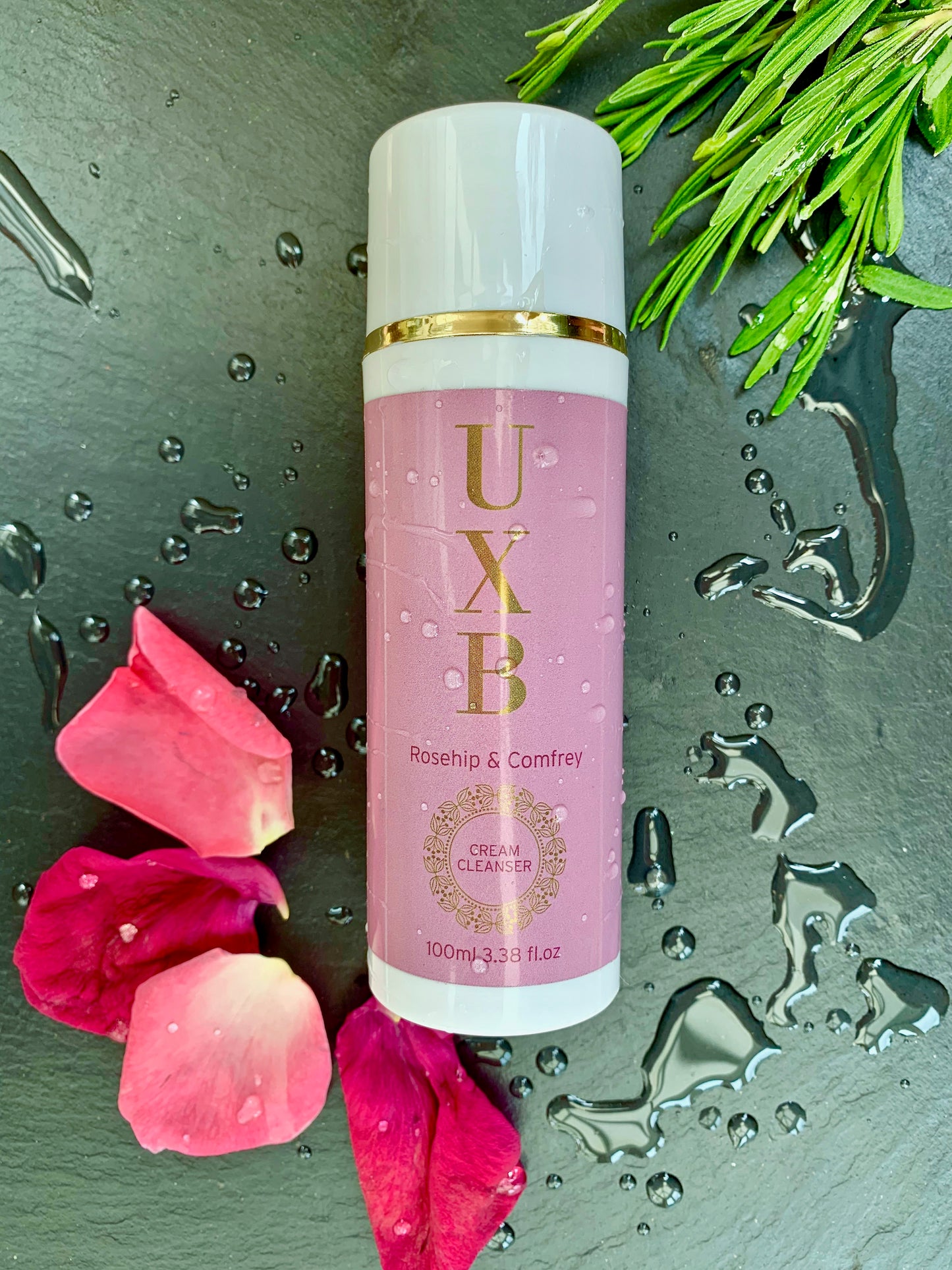 UXB Rosehip & Comfrey Cream Cleanser - Our face wash for combination skin - UXB natural Skincare
