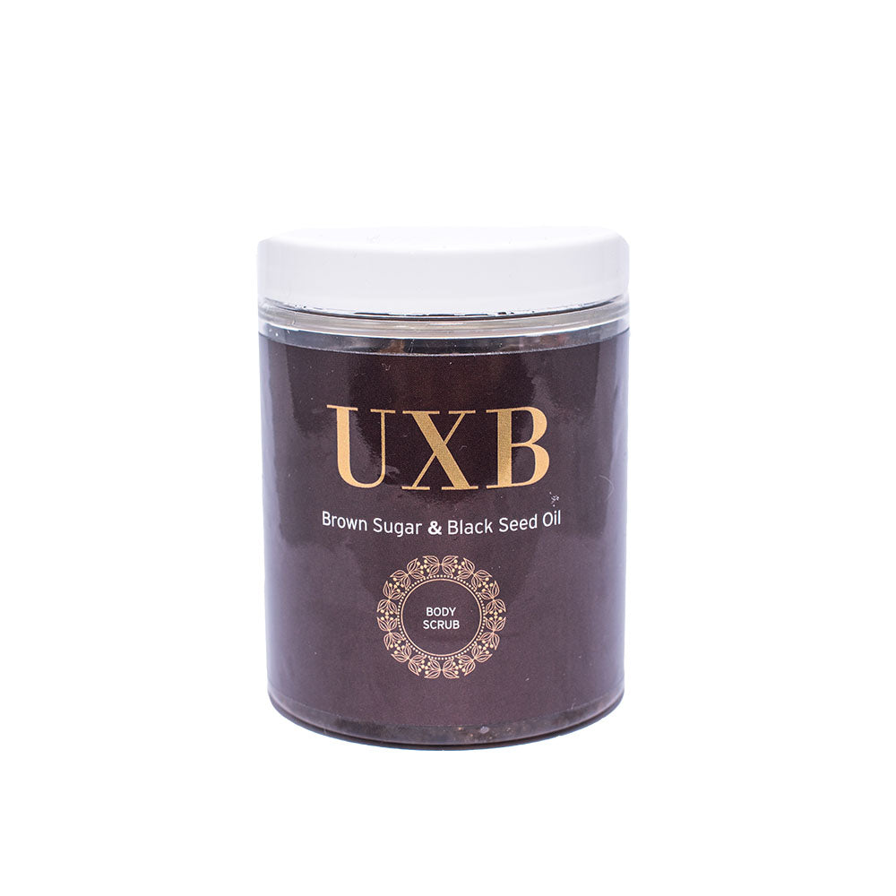 Brown Sugar & Black Seed Oil Body Scrub - UXB natural Skincare