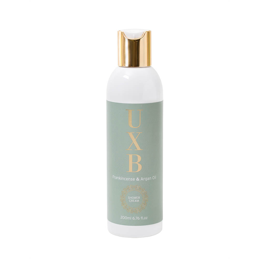 Frankincense & Argan Oil in-shower moisturiser - for very dry skin - UXB natural Skincare