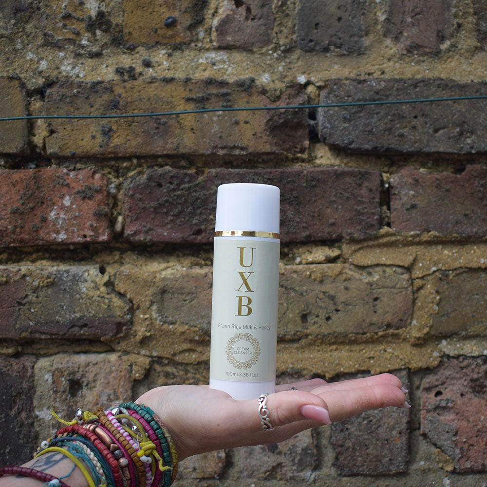 UXB Brown Rice Milk & Raw Honey Cream Cleanser - Our calming face wash for oily and acne-prone skin - UXB natural Skincare