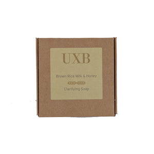 
            
                Load image into Gallery viewer, Brown Rice Milk &amp;amp; Honey Clarifying Soap - Large bar - UXB natural Skincare
            
        