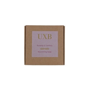 
            
                Load image into Gallery viewer, Rosehip &amp;amp; Comfrey Moisturising Soap - Large bar - UXB natural Skincare
            
        