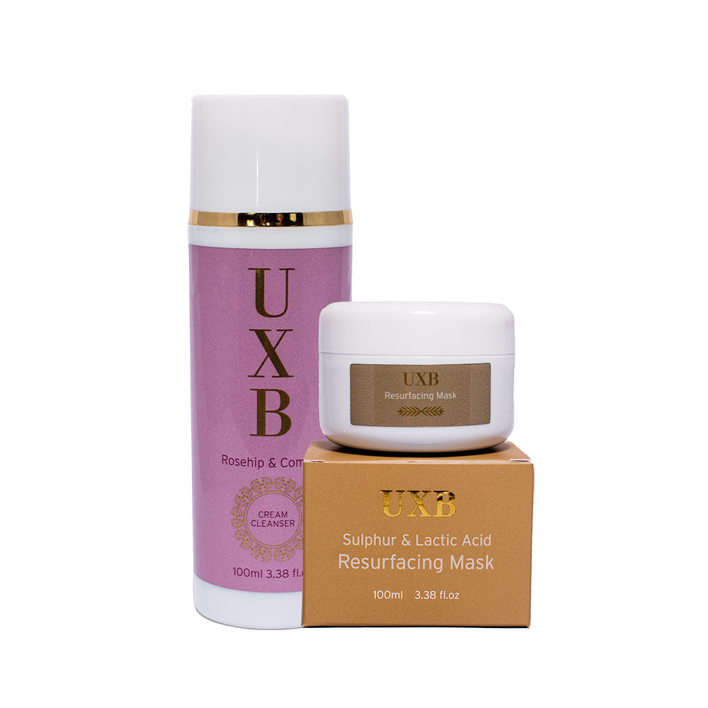 Home Facial Kit for Normal and Combination Skin - UXB natural Skincare