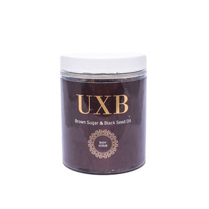 
            
                Load image into Gallery viewer, Brown Sugar &amp;amp; Black Seed Oil Body Scrub - UXB natural Skincare
            
        