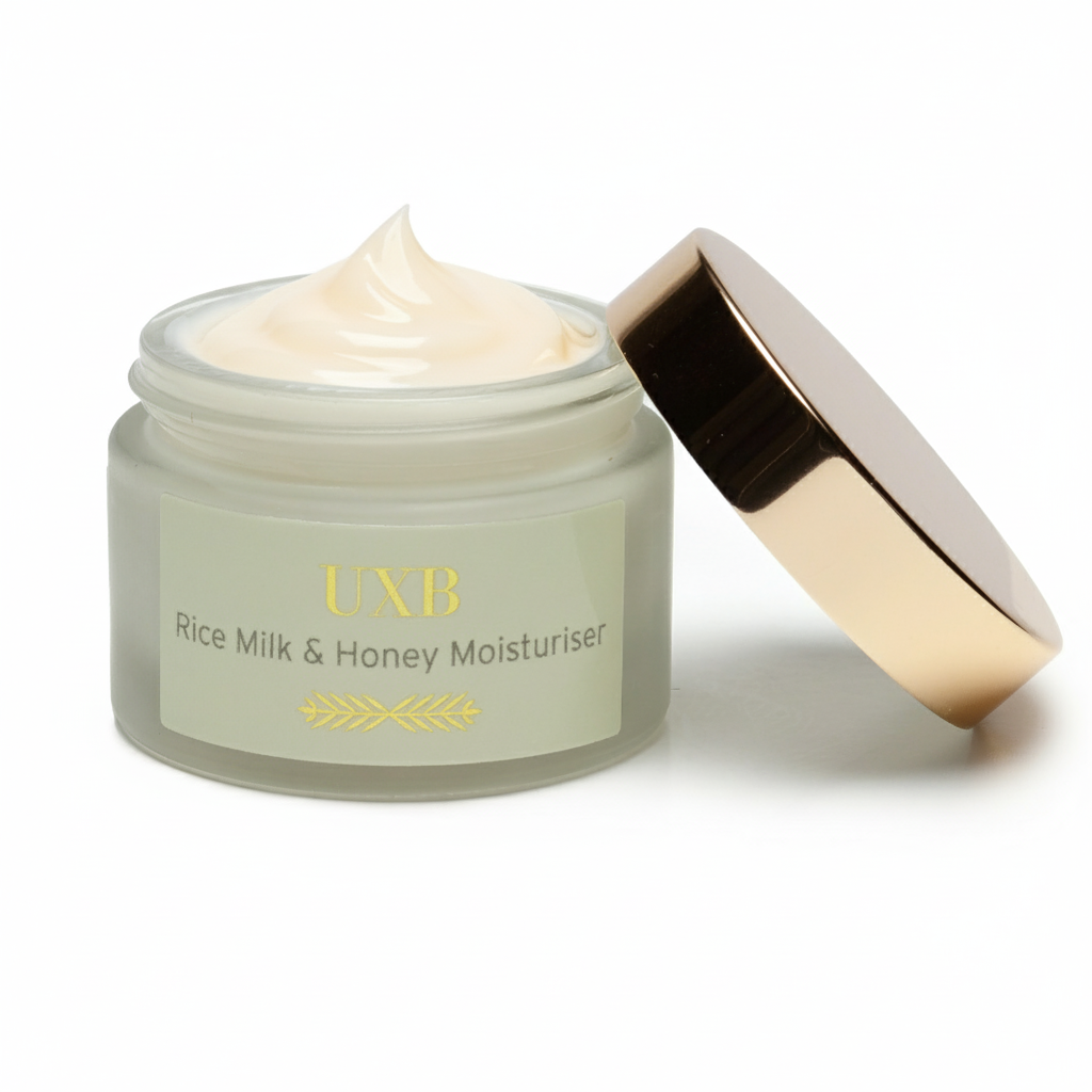 Rice Milk & Honey - Gel Cream Moisturiser for Oily, Sensitive or Damaged Skin - 50ml - UXB Skincare