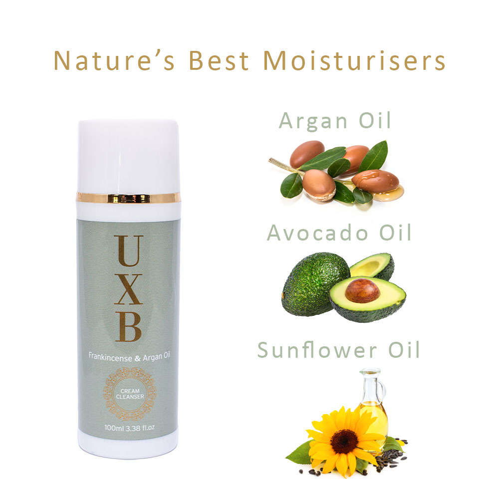 frankincesne & argan face wash